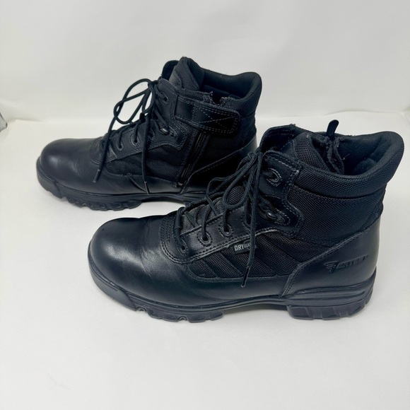 Bates Combat Boots Black Leather 8 Inch Side Zip Military Style Men\'s 12M main image 8